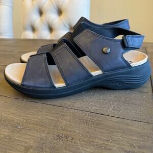 KURU CODA Muse Sandal Women's Size 11 Black Comfort Support Travel Walking $139